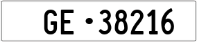 Truck License Plate